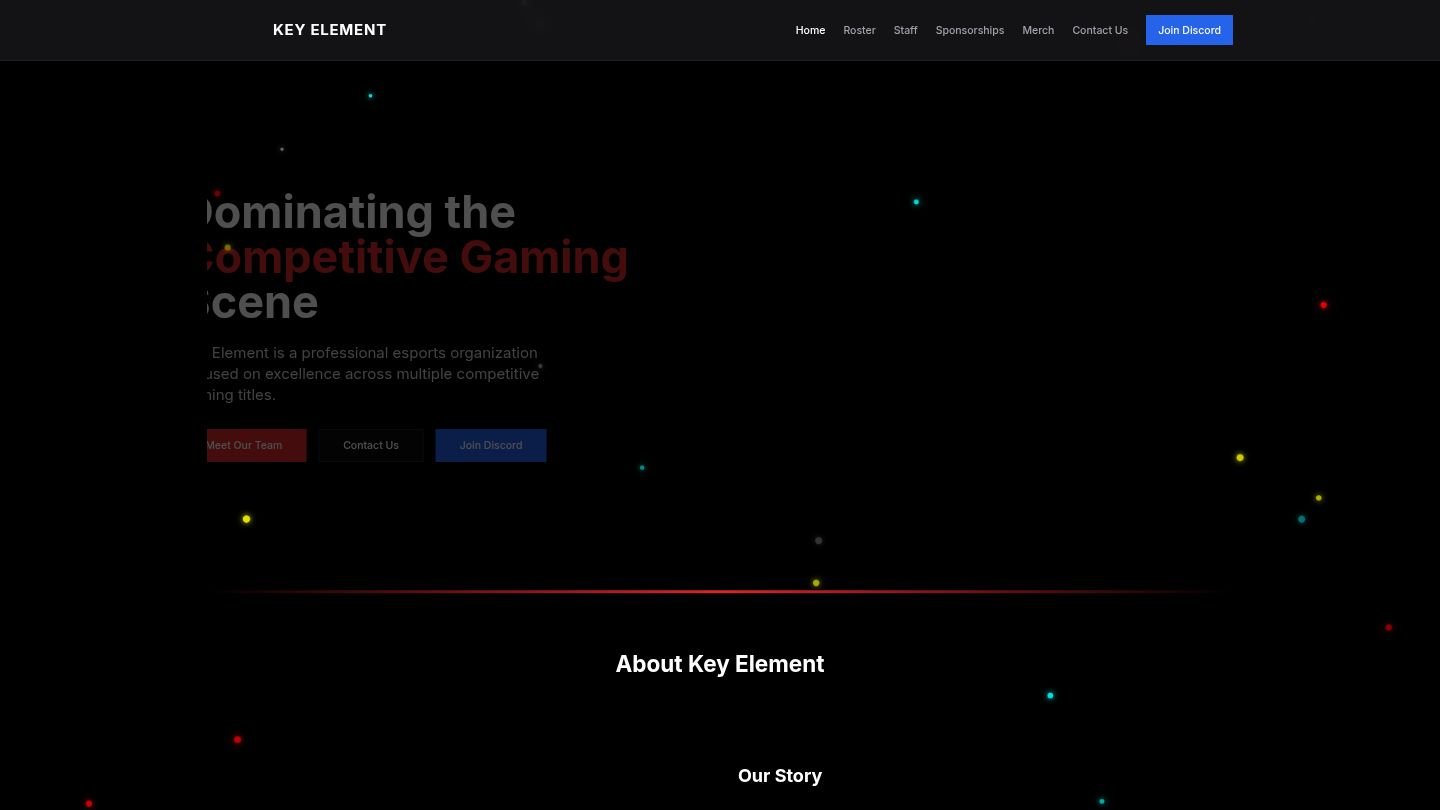 Key Element Esports Website